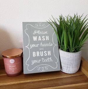 Farmhouse Bathroom Plaque Decor